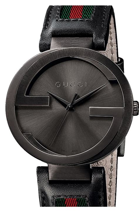 mens red gucci watch|Gucci interlocking g watch.